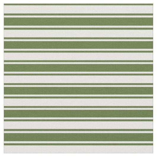 Tissu Olive foncé Vert & Grandes Crème de menthe (Fermer)