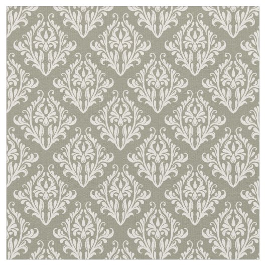 Tissu Olive Green Damask (Fermer)