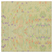 Tissu Olive Green Rusty Orange et violet (Fermer)
