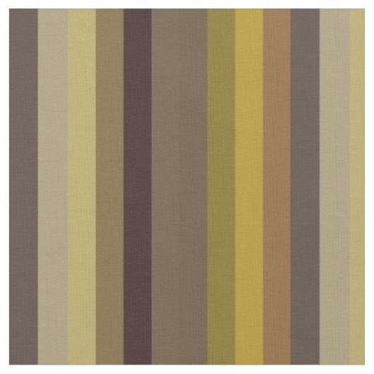 Tissu Olive, Moutarde et rayures verticales rétro marron (Fermer)