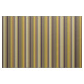Tissu Olive, Moutarde et rayures verticales rétro marron (Fat Quarter)
