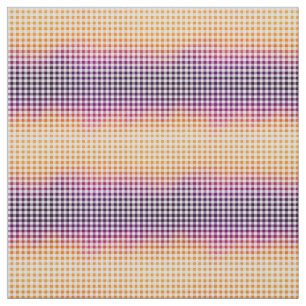 Tissu Ombre Check in Citrouille Orange and Midnight Purp