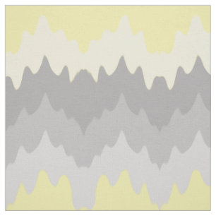 Tissu Ombre gris jaune Chevron Zigzag