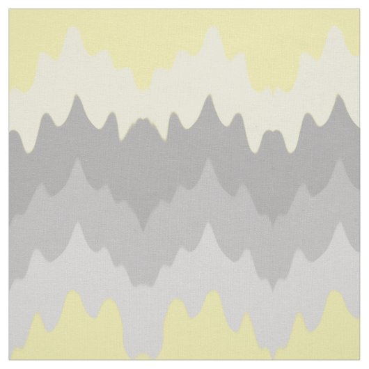 Tissu Ombre gris jaune Chevron Zigzag (Échantillon)