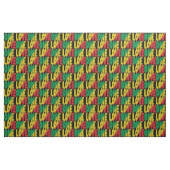 Tissu One Love Rasta Reggae Typographic Print (Fat Quarter)