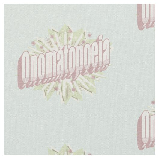 Tissu Onomatopoeia Explosion Anglais (Fermer)