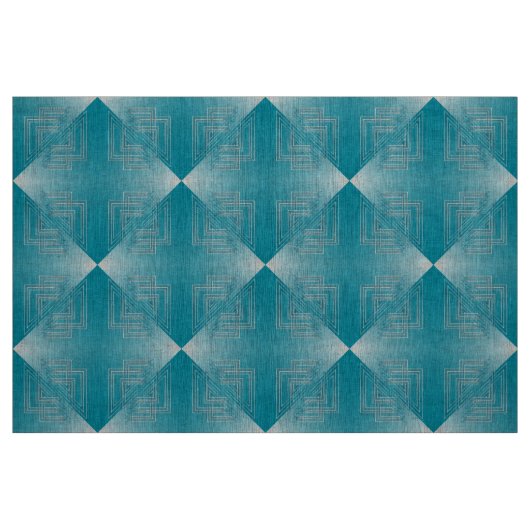 Tissu Opal Turquoise blanc (Fat Quarter)