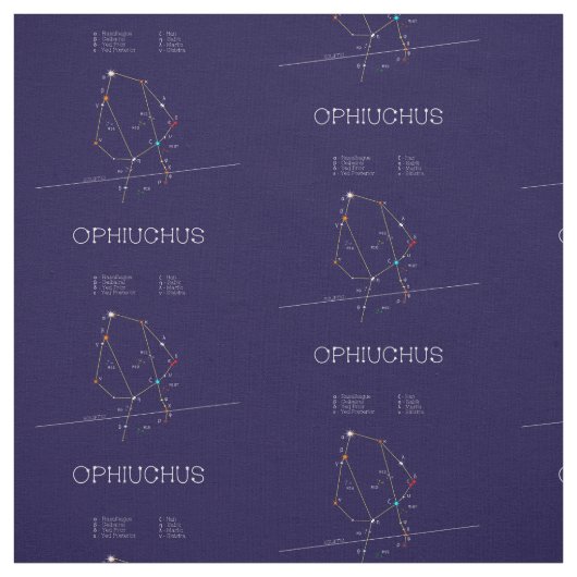 Tissu Ophiuchus de constellation zodiaque (Échantillon)