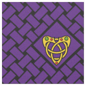 Tissu Or/armure de pourpre/noir, diamant, heartknot (Fermer)