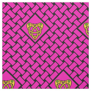 Tissu Or/armure de rose/noir, diamant, heartknot