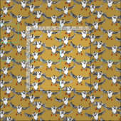 Tissu Or de macareux atlantiques (Carreau)