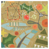 Tissu or de noël (Fermer)