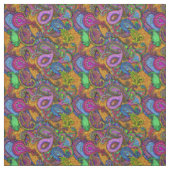 Tissu Or de Paisley de mélange (Échantillon)