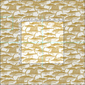 Tissu Or de poisson atlantique (Carreau)