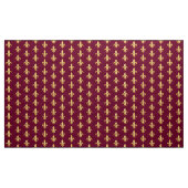 Tissu Or Fleur-De-lis sur Bourgogne (Yard)