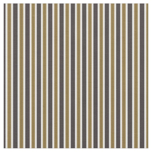 Tissu or, foudre grise et rayures blanches (Fermer)