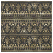 Tissu Or jaune et art déco noir (Échantillon)