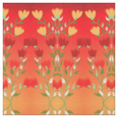 Tissu Or Rouge Vibrant Avec Vert (Fermer)
