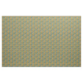 Tissu Or turquoise jaune bleu d'escargot d'impression de (Yard)