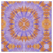 Tissu orange Abstrait et bleu (Fermer)