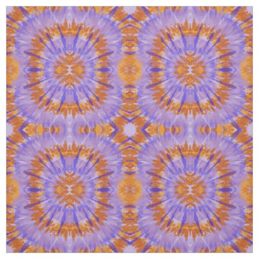 Tissu orange Abstrait et bleu (Échantillon)
