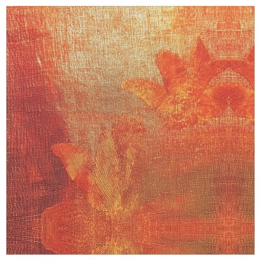 Tissu Orange Batik (Fermer)