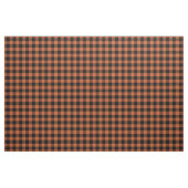 Tissu Orange & Black Gingham Plaid (Fat Quarter)
