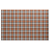 Tissu Orange Black White Plaid Tartan Pattern Design  (Yard)