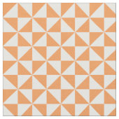 Tissu Orange Blanc Moderne Triangles Motif (Fermer)
