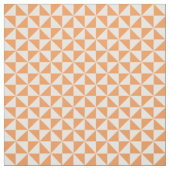 Tissu Orange Blanc Moderne Triangles Motif (Échantillon)