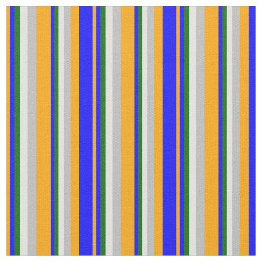 Tissu Orange, Bleu, Vert foncé, Cyan clair et gris (Fermer)