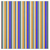 Tissu Orange, Bleu, Vert foncé, Cyan clair et gris (Échantillon)
