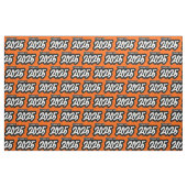 Tissu Orange Bold Brush Class of 2025 (Fat Quarter)