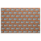 Tissu Orange Bold Brush Class of 2027 (Fat Quarter)