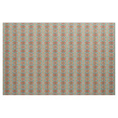 Tissu Orange Brown Turquoise Bleu Eclectique Ethnique (Fat Quarter)