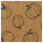 Tissu Orange Citrouille amusant (Fermer)