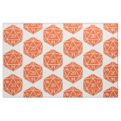 Tissu orange D20 dés (Fat Quarter)