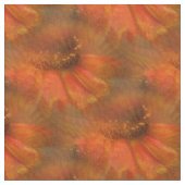 Tissu Orange Daisy Flower Nature Motif (Fermer)