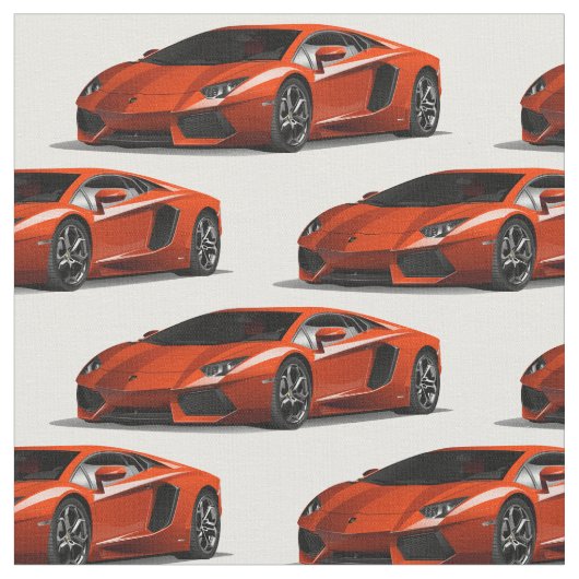 Tissu orange d'automobile de Supercar (Fermer)