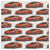 Tissu orange d'automobile de Supercar (Échantillon)