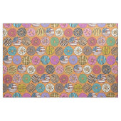 Tissu orange de beignets américains (Fat Quarter)