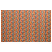 Tissu orange de grenouille d'arbre du Congo (Yard)