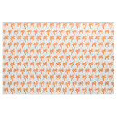 Tissu orange de palmier (Fat Quarter)