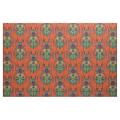 Tissu orange de scarabée de fleur (Yard)