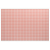 Tissu orange et blanc classique de plaid de (Yard)