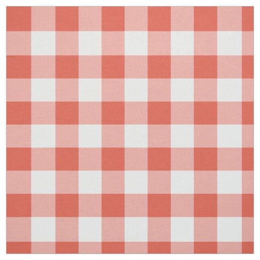 Tissu orange et blanc classique de plaid de (Échantillon)