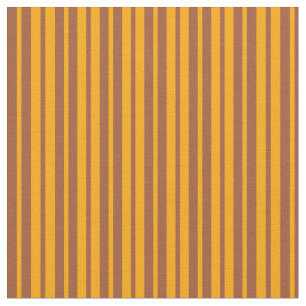 Tissu Orange et Sienne Motif de Stripes