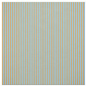 Tissu Orange foncé et ciel clair Bleu rayures (Échantillon)
