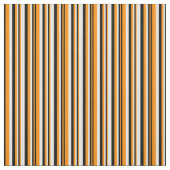 Tissu Orange foncé, noir et blanc, lin/Motif rayé (Échantillon)