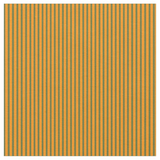 Tissu Orange foncé & Olive foncé Vert Motif des rayures (Fermer)